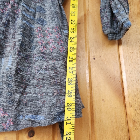 DIESEL Deep V-Neck Wrap Dress, Wool Blend, Gray White Pink Blue,  Size Small - Picture 5 of 8